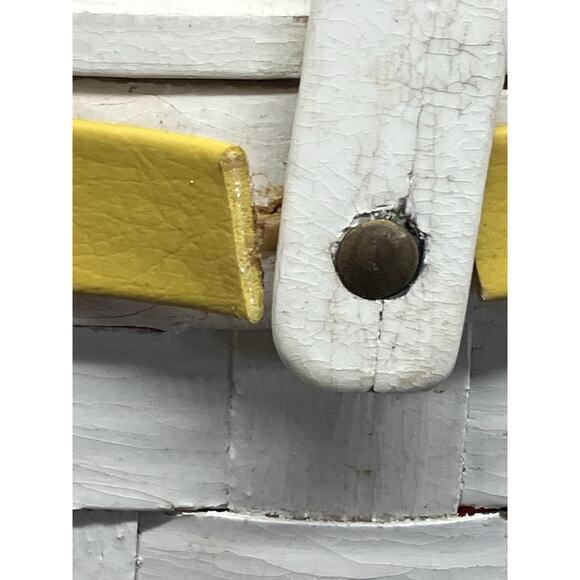 Vintage Unique Painted Purse Picnic Basket Signed Caro Nan Floral See Photos - Picture 15 of 16